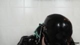 Spitting fun with latex mask and costume (TRAILER) snapshot 4