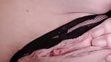 Hot Wet Pussy with Black Thongs snapshot 19