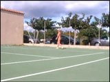 Nude playing tennis snapshot 6