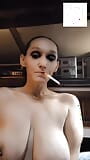 Topless Milf Smoking snapshot 2