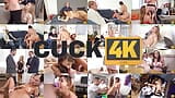 CUCK4K. Funny cuckold in a hat watches his wife getting gangbanged like a bitch snapshot 2