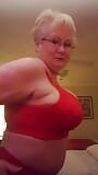 Hot Granny Plays With Her Giant Boobs Trying To Entice You snapshot 6