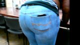 Ebony Big Ass Wide Hips in Blue Jeans! snapshot 5