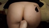 Masturbation with a big black toy snapshot 2