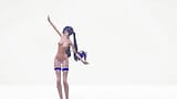 Forte hatsune miku hentai muscoloso corpo six pack danza nuda mmd 3d capelli blu colore edit Smixix snapshot 6