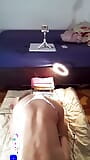 Exhibitionist in white panties in doggystyle position snapshot 3