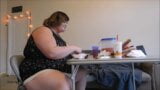 Ssbbw sabrina burger king stuffing &amp; burping snapshot 14