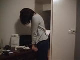 Japanese amateur pussy grind at desk corner snapshot 1