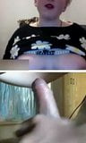 Chat Roulette - Jerk Off On Her Puffy Tits snapshot 4