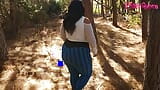 BBW walking in forest with bigass and topless snapshot 1