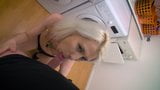 Petite Sarah Dark taking a hard cock in the laundry room snapshot 8