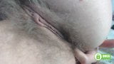 Hairy asshole fingering close up. Side view snapshot 12