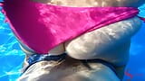 PAWG stepmom gets fucked in the pool snapshot 12