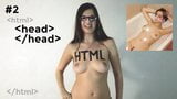 Nude HTML lesson with Nata Lie, upscaled to 4K snapshot 5
