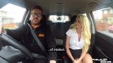 Busty Euro girl publicly doggystyled in car snapshot 1