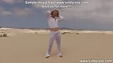 Sindy Rose take wine bottle in ass & anal prolapse at sandy dunes snapshot 2