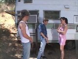 Hot trailer girl Ashley gets tight holes fucked by rednecks snapshot 2