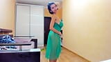 Quente Myla Angel em um vestido verde transparente! snapshot 10