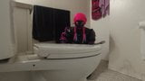 Sissy Maid Cleaning Toilet in Bondage snapshot 2