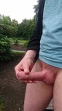 Dave's horny outside wank - with cumshot ! snapshot 7