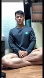 Korean Muscle Dude with hot abs jerk and cum snapshot 1