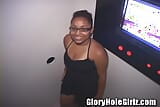 18 anos adolescente, peituda marrom bunny glory hole shortie cutie sperm on big ol teen breasts! snapshot 2