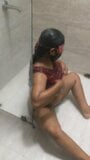 Awek Delhi panas mengongkek air mandi, badan basah, tegar buah dada besar, seks liar snapshot 6