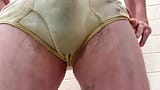 Pissing in a really stained pair of underwear snapshot 9