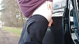 Big dildo in my ass outdoor snapshot 5