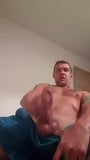 fit scally guy in blue shorts wanks and cums snapshot 3