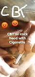 Burning Cock Head with Cigarette inside the utrietha snapshot 3