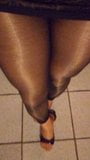 my sexy legs in pantyhose and heels snapshot 1