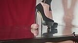 Mistress Elle tramples cock before going out snapshot 1