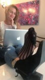 Your Boss lets you Play with her INCREDIBLE Feet! PREVIEW snapshot 3