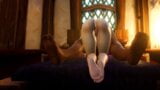 Night elf turas om att rida en stor kuk med en het blond milf: warcraft parodi snapshot 3