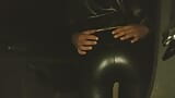 Hitchhiker in leather leggings and jacket pays for the ride with a ride snapshot 4