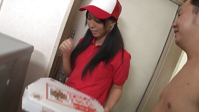 She, The Pretty Girl From Pizza Delivery Service, Seduces You With Her Delicious Deliveries.