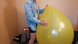 90) Three Giant Balloons Busted! Looner, Popper, Balloonbanger snapshot 4