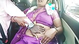 Telugu dirty talks, sexy saree aunty with car driver full video snapshot 2