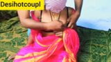 Sexe avec une femme indienne dans un sari rose snapshot 5