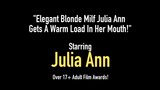 Thanh lịch tóc vàng milf julia ann được một tải ấm trong miệng của cô ấy! snapshot 1