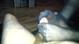 tights pantyhose footjob (no cum) snapshot 14