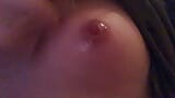 Stroking my breasts in the toilet and nipples snapshot 16