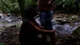 Young girl paid for a blowjob at the waterfall snapshot 4