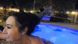 step mom is slutty masturbating in public pool snapshot 1