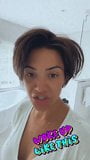 Frankie Bridge with messy hair snapshot 1