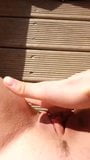 She fingers herself outdoor and squirts POV snapshot 1