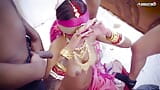 Gangbang Suhagarat Część 2 - Desi Indian Teen 18 + Wife's Very 1st Suhagarat (Pełny film) snapshot 9