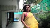 Bold Is Beautiful  Actress Sudipa  Yellow Saree Photoshoot snapshot 1