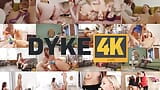 DYKE4K. Exciting chicks dream to become actress but today they play with black toy snapshot 2